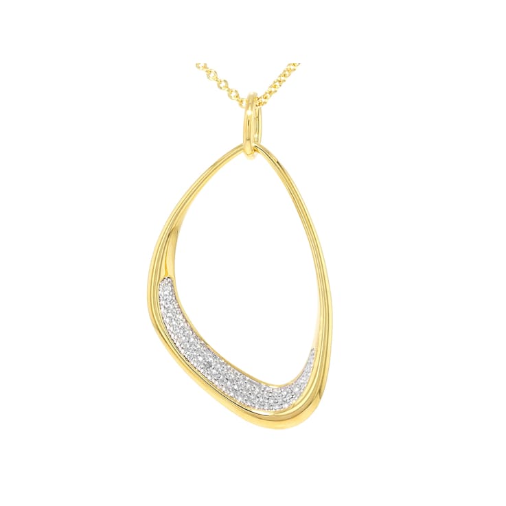 Organic Shape Diamond Dangle Pendant