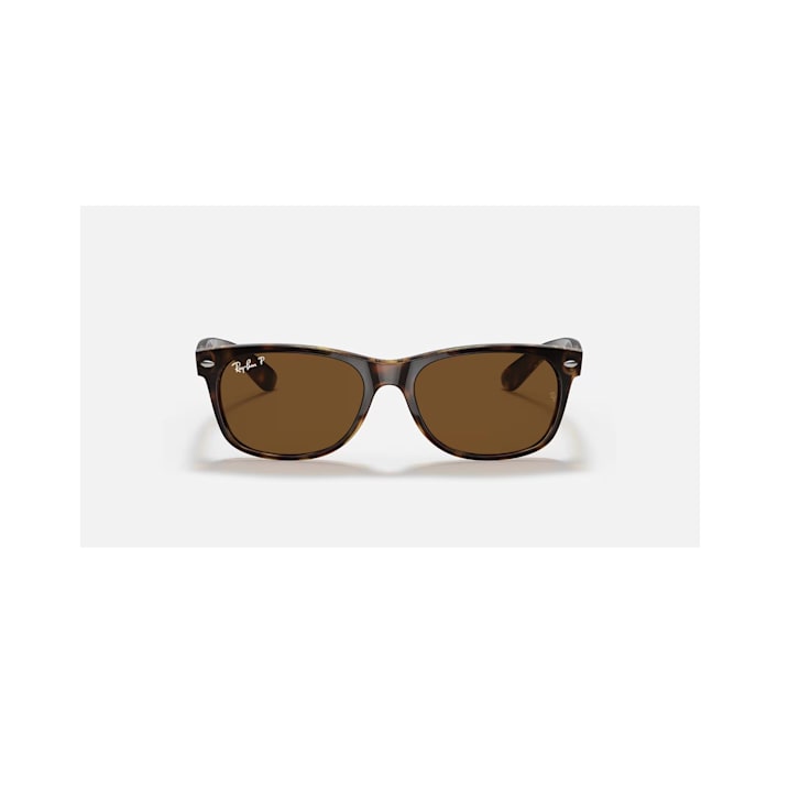 Ray Ban New Wayfarer Tortoise Crystal Brown Polarized 55mm