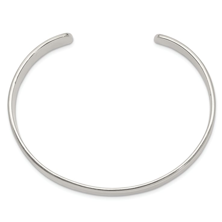 Sterling Silver 9.75mm Cuff Bracelet