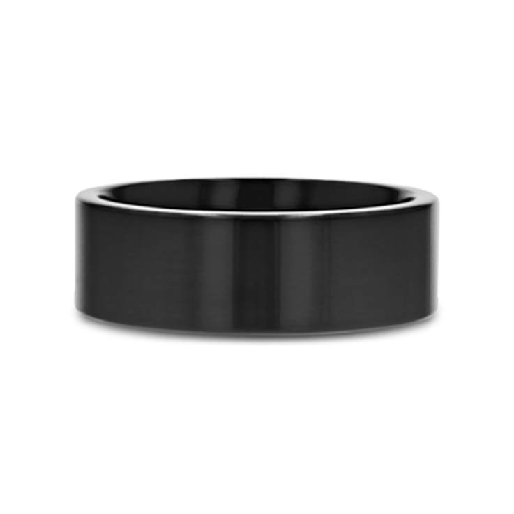 MORPHEUS Flat Black Tungsten Ring 8mm