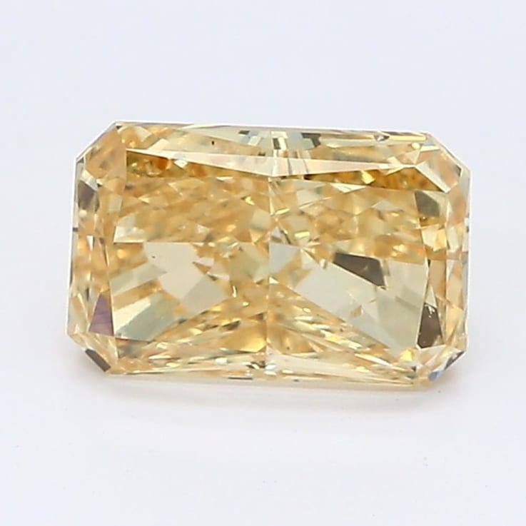 1.19ct Deep Yellow Radiant Cut Lab-Grown Diamond SI1 Clarity IGI Certified