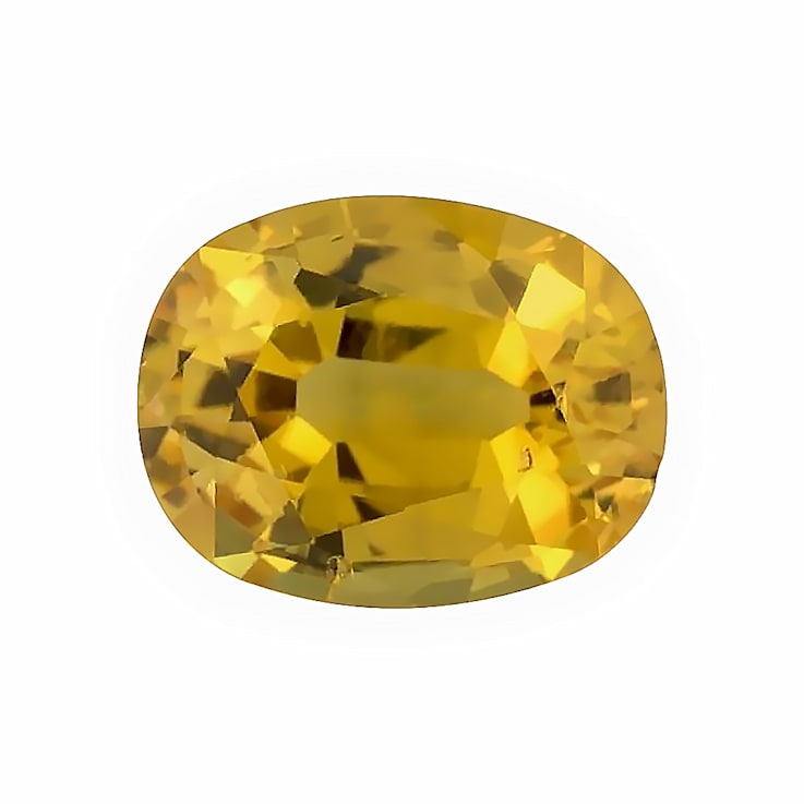 Yellow Sapphire 6.9x5.4mm Cushion 1.11ct