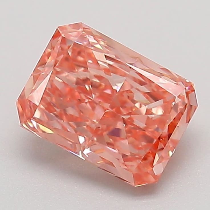 1.34ct Vivid Pink Radiant Cut Lab-Grown Diamond VVS2 Clarity IGI Certified