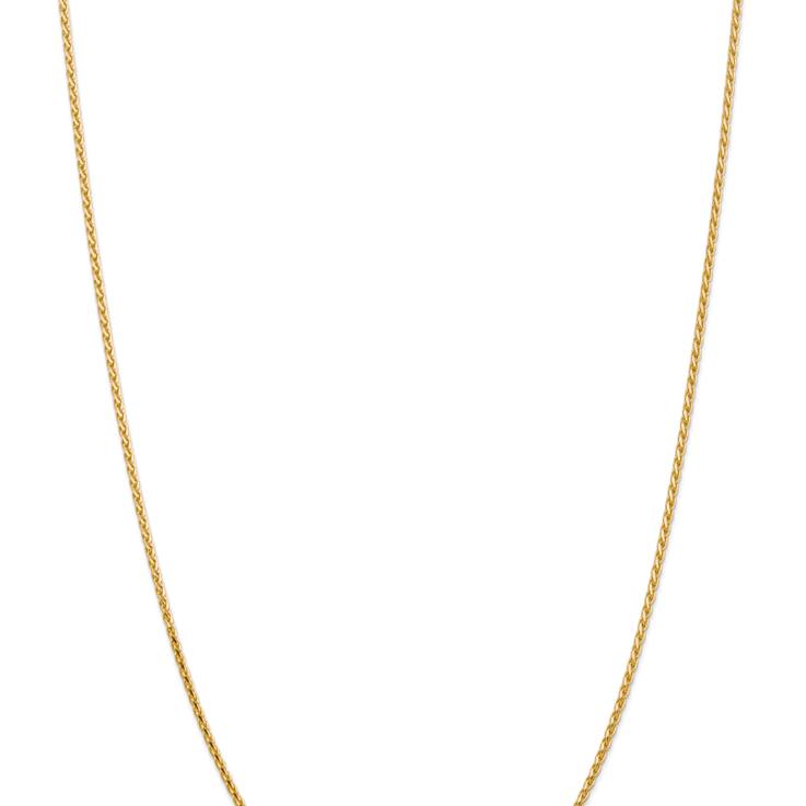 14k Yellow Gold 1.9mm Solid Diamond-Cut Parisian Wheat 16 Inch Chain