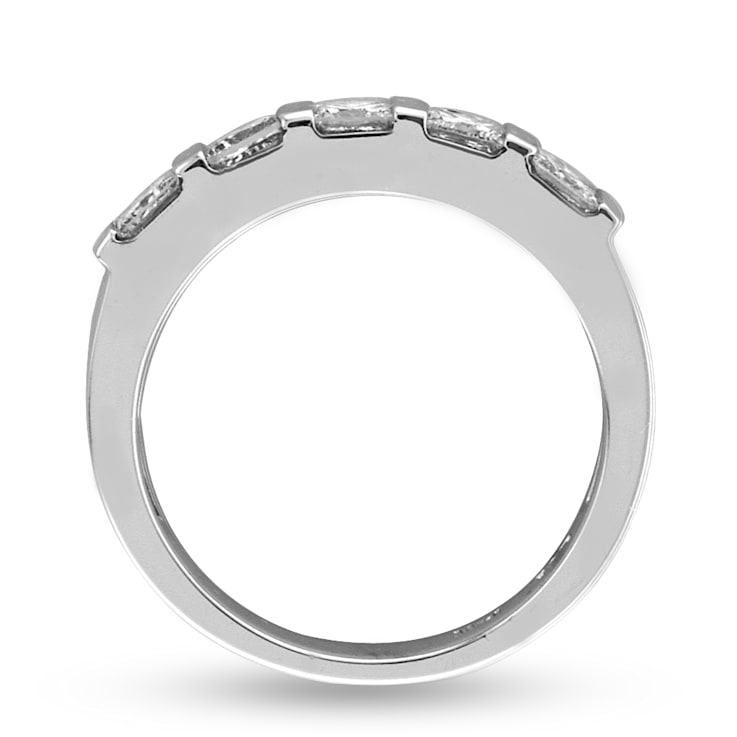 0.75ctw Princess Cut Diamond Band in 14k White Gold