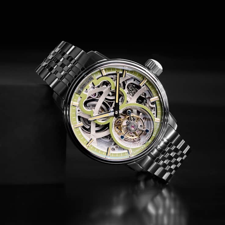 Schild Maximillian Tourbillon Green Dial White Stainless Steel Band
Limited Edition Watch