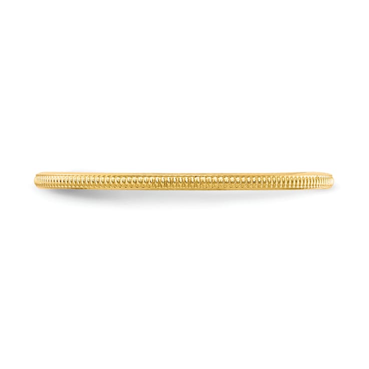 10K Yellow Gold 1.2mm Milgrain Stackable Expressions Band