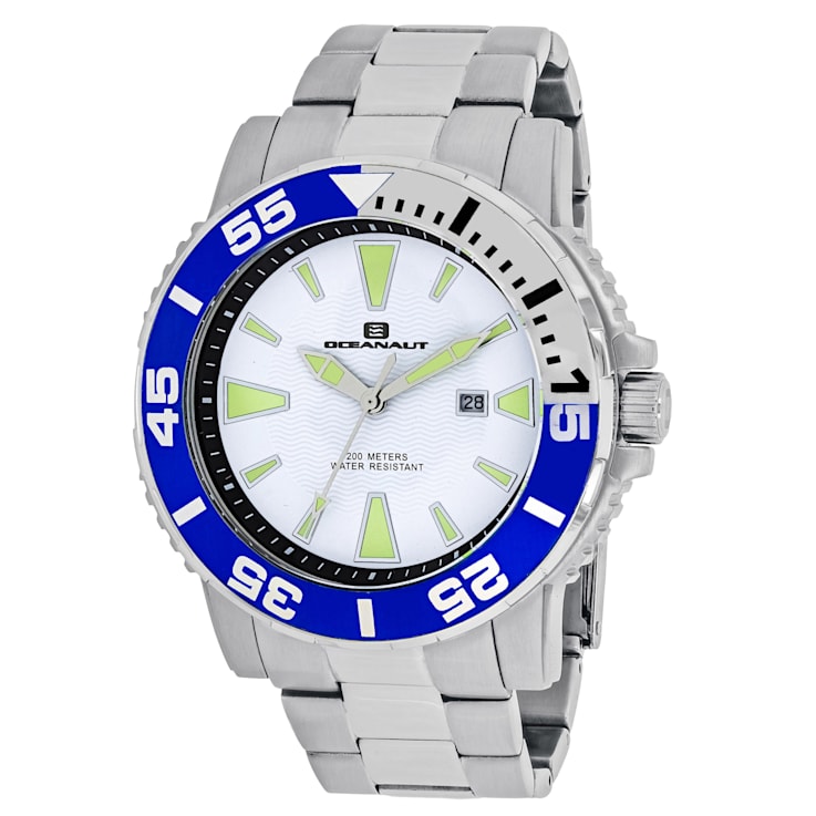 Oceanaut Men's Marletta White Dial, Stainless Steel Watch