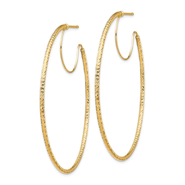 14k Yellow Gold Diamond-Cut and Polished 1 15/16