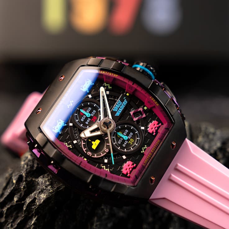 Nubeo Magellan Chronograph Space Invaders Purple Stainless Steel Band
Limited Edition Watch