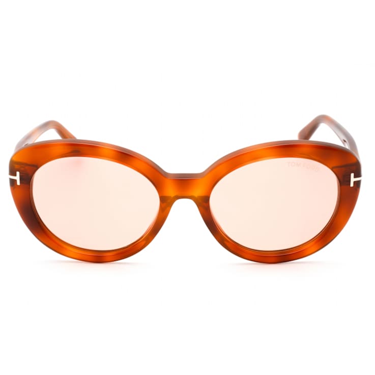Tom Ford Blonde Havana Frame / Violet Lenses Sunglasses