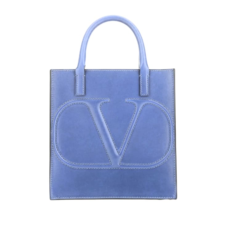 Valentino Garavani VLogo Walk Mini Crossbody Tote Bag Blue