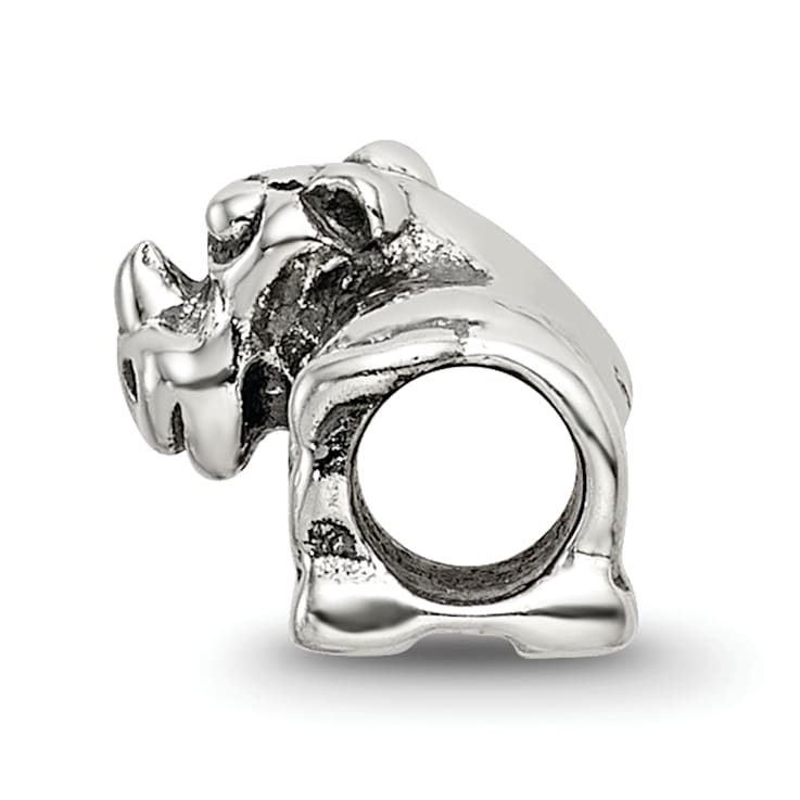 Sterling Silver Rhino Bead