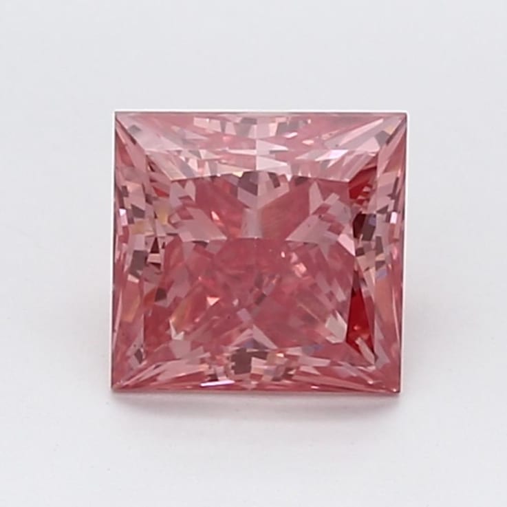 1.05ct Vivid Pink Princess Cut Lab-Grown Diamond SI1 Clarity IGI Certified