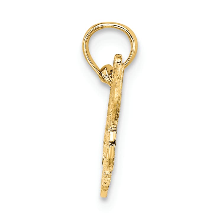 10K Yellow Gold 3D Hockey Mom Charm