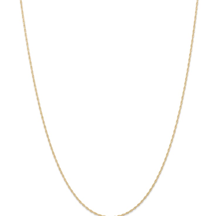 14k Yellow Gold 1.15mm Solid Cable 18 Inch Chain