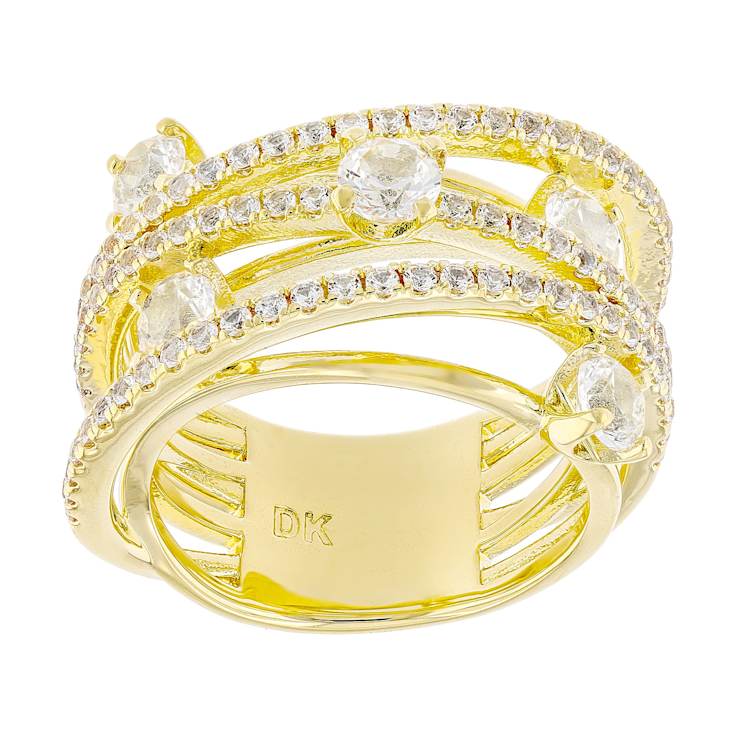 Lab-Created Sapphire Highway Design Ring