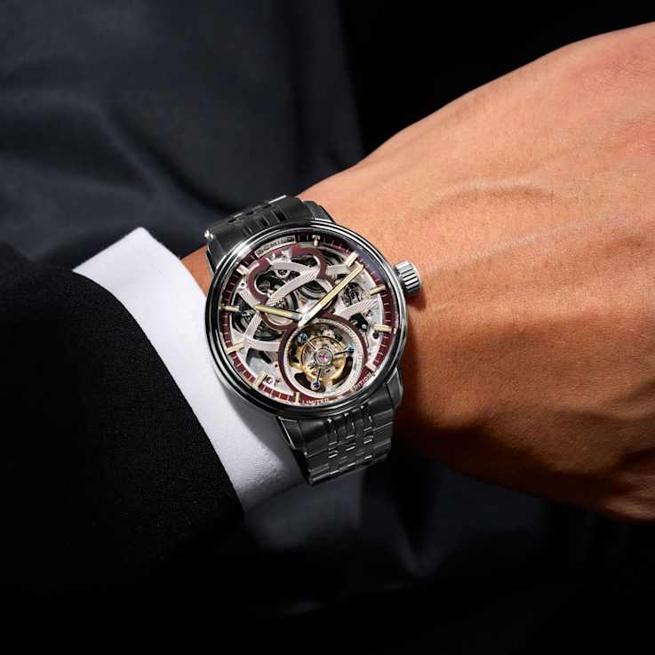 Schild Maximillian Tourbillon Red Dial White Stainless Steel Band
Limited Edition Watch