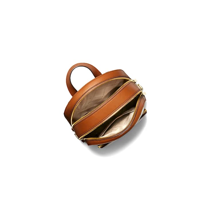 Michael Kors Jaycee Medium Jacquard Backpack in Luggage Logo