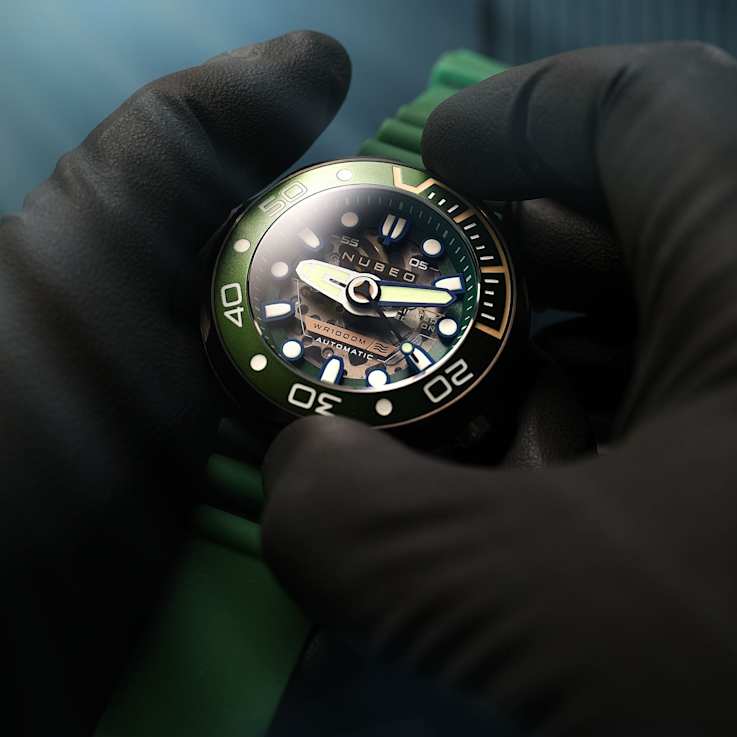 Nubeo Ventana Skeleton Automatic Green Dial Green Stainless Steel Band
Limited Edition Watch