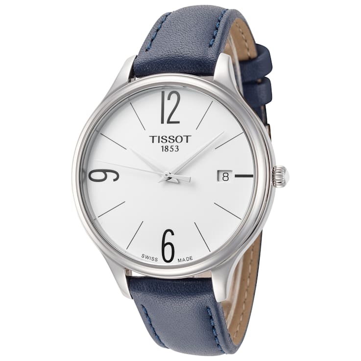 Tissot women's leather strap on sale