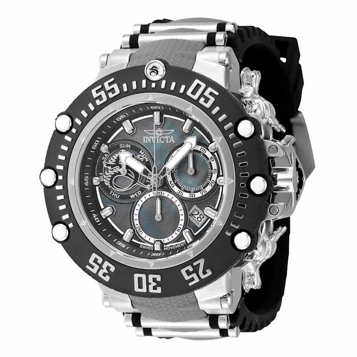 Invicta Subaqua Noma VII 52mm Quartz Silicone and Stainless Steel Strap
Watch, Gunmetal Dial