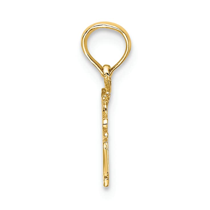 10K Yellow Gold Little ANGEL Charm