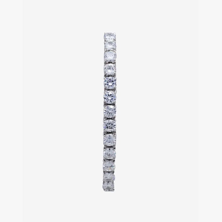 Croton Svelte Silver Tone Bolero Cubic Zirconia Watch and Bracelet Set