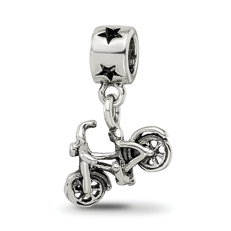 Sterling Silver Bicycle Dangle Bead