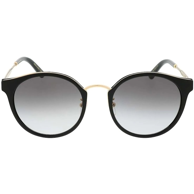Gucci Black and Gold Tone Frame / Gray Gradient Lens Sunglasses