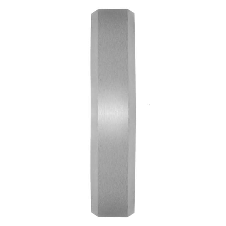 Robert Alton Men's Gray Ion Plated 6mm Band Ring In Tungsten