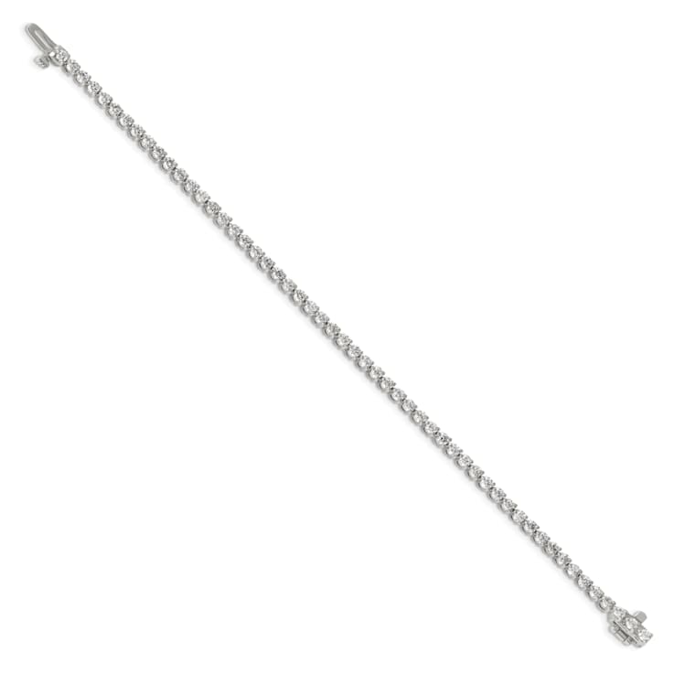14K White Gold Lab Grown Diamond VS/SI GH, Tennis Bracelet