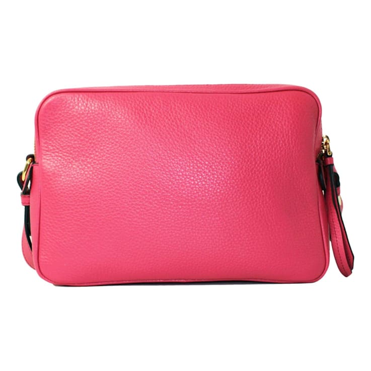 Prada Peonia Pink Vitello Phenix Leather Double Zip