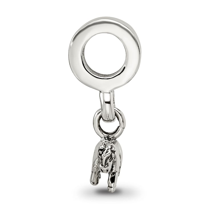 Sterling Silver Pony Dangle Bead