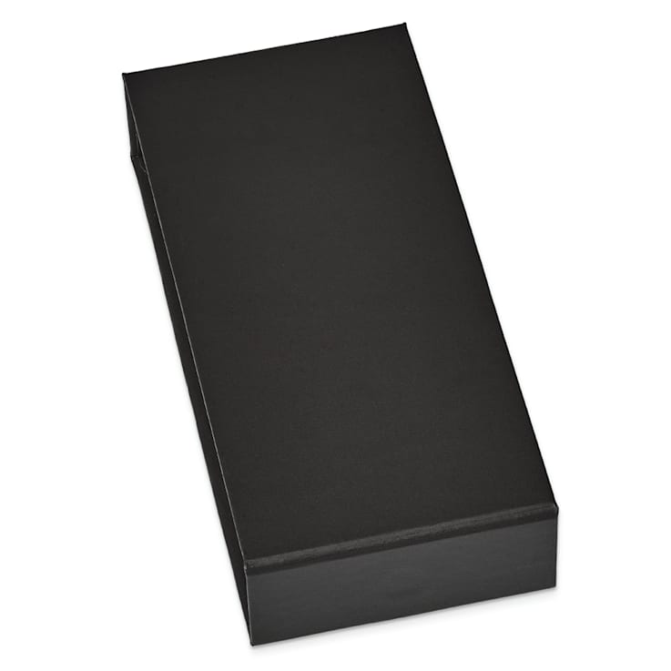 Rhodium Over Sterling Silver 8-9mm Freshwater Cultured Pearl Button Stud
Earring Set