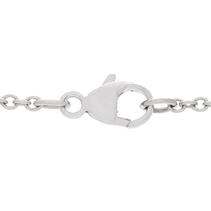 13-14mm Round White Freshwater Pearl and 0.15ctw Diamond 14K White Gold
Pendant with Chain