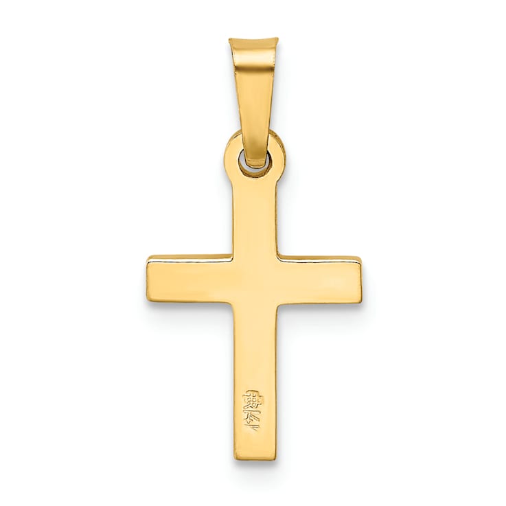 14k Yellow Gold Cross Pendant