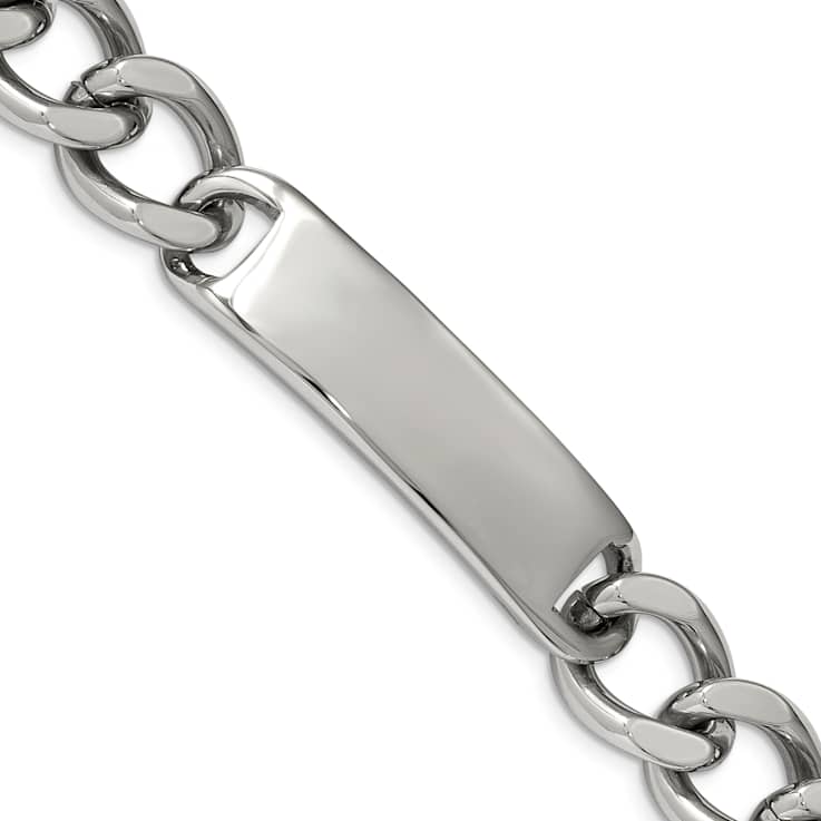 Stainless Steel Polished 8.75 Inch ID Bracelet
