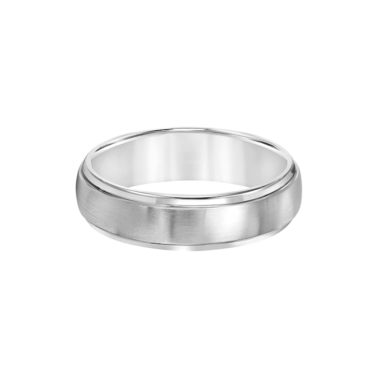 6mm Comfort Fit Satin Finish Titanium Band Ring
