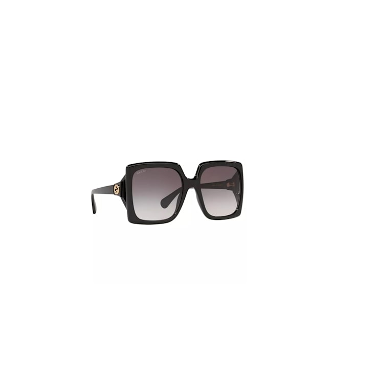Gucci Oversized Square Sunglasses Black/Gray Gradient 60mm
