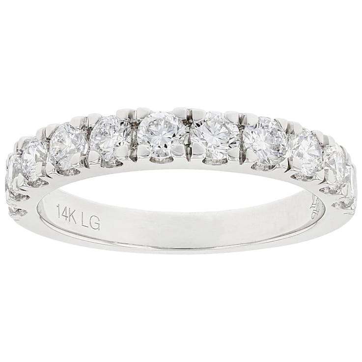 Lab-Grown Diamond Band Ring In 14K White Gold 1.00ctw