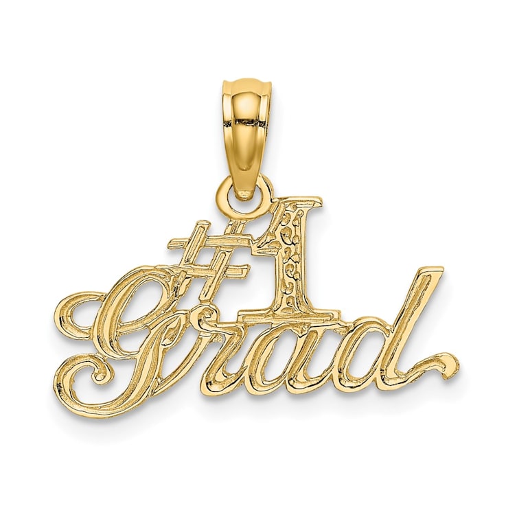 14K Yellow Gold #1 GRAD Charm