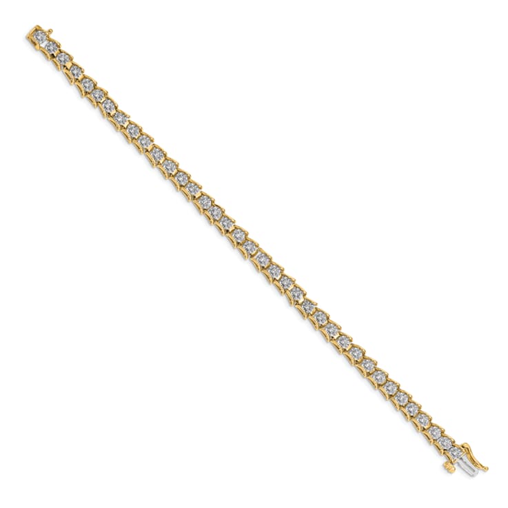 14k Yellow Gold and 14k White Gold with Rhodium over 14k Yellow Gold
Diamond Bracelet