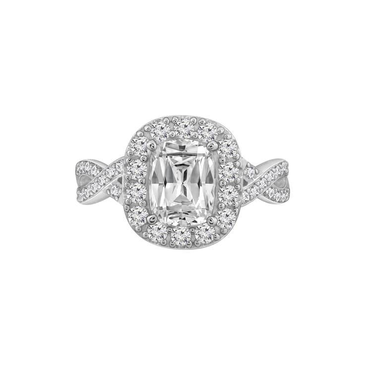 White Cubic Zirconia Platinum Over Sterling Silver Ring 2.68ctw