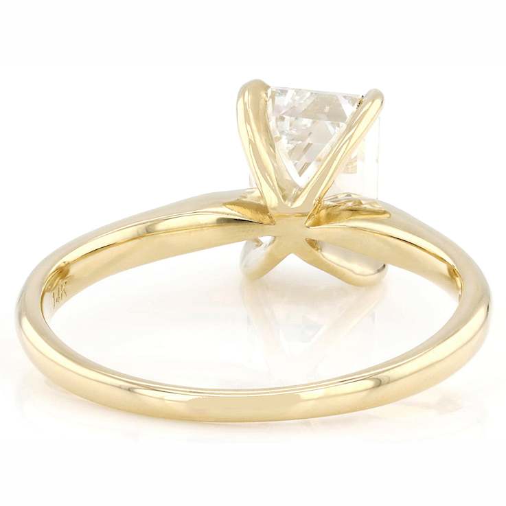 Lab-Grown Diamond Emerald-Cut Solitaire Ring In 14K Gold 2.00ct