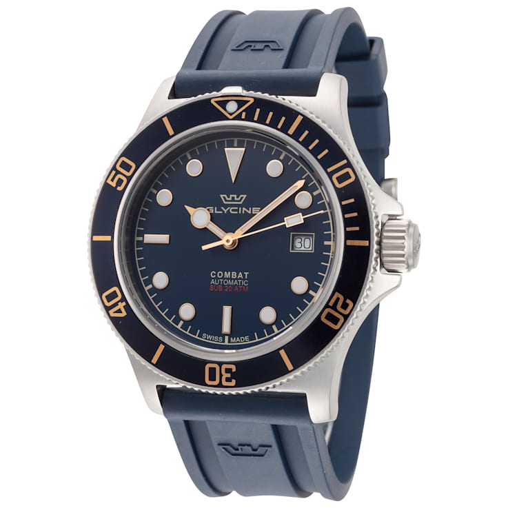Glycine Men s Combat Sub Sport 42 Bronze 42mm Automatic Navy