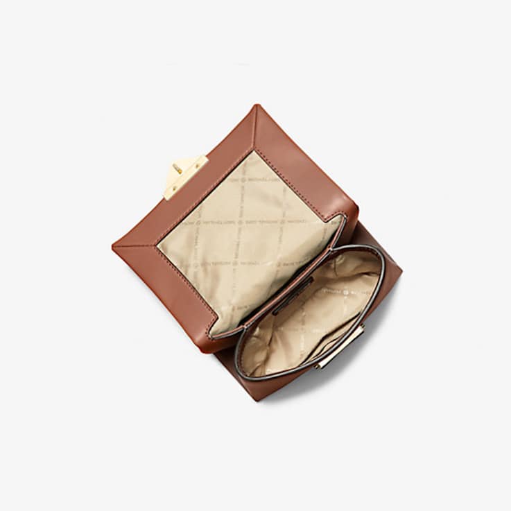 Michael Kors Cece Small Brown Shoulder Bag