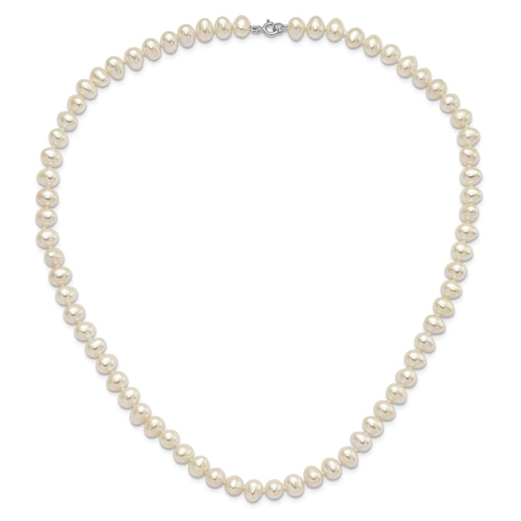 Rhodium Over Sterling Silver Multi-color Freshwater Pearl
Necklace/Bracelet/Earring Set