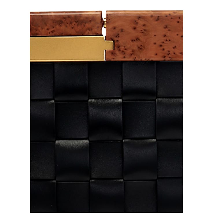 Bottega veneta black clutch clearance