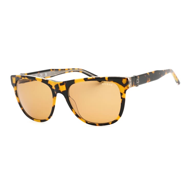 Guess Blonde Havana Square Frame / Brown Lenses Sunglasses